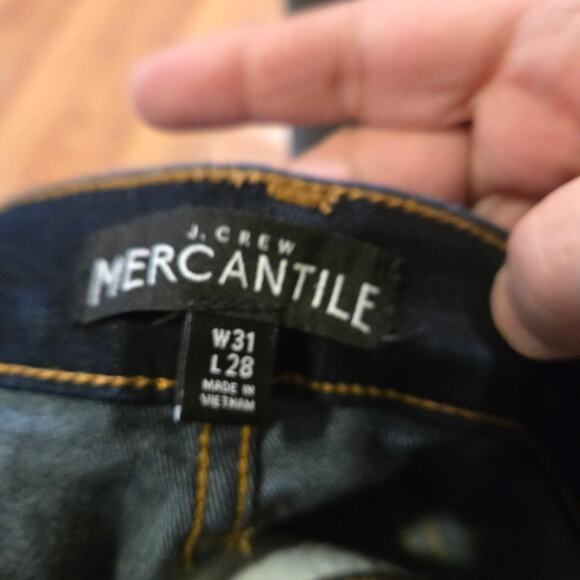 J.Crew Mercantile Dark Wash Skinny Jeans W31 L28 - Picture 7 of 8